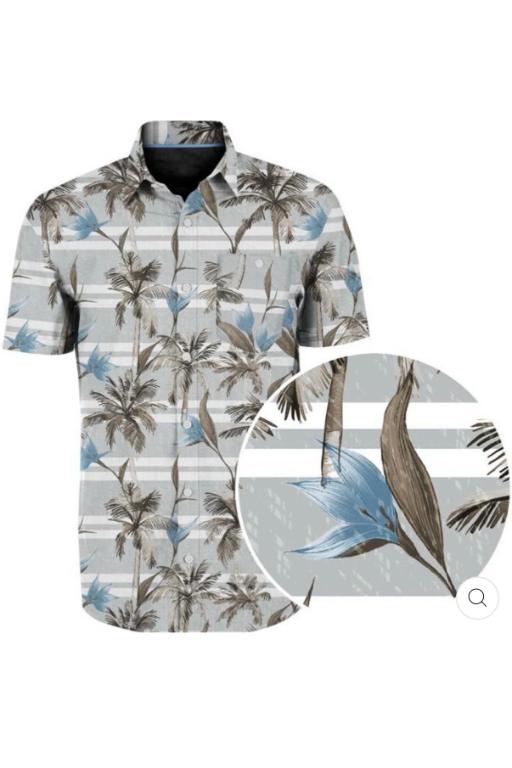 Chemise Point Zero 7264301 manches courtes en lin avec rayures verticales Chemise Point Zero 7264301 manches courtes en lin avec rayures verticales