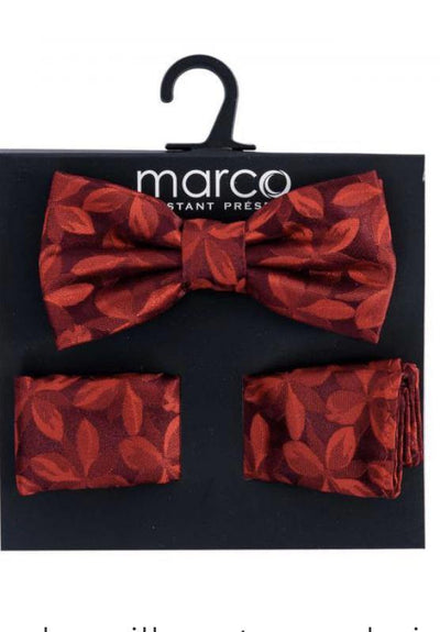 Noeud papillon Rouge et un mouchoir Marco - Boutique Atmosphère, Boutique Prêt à Porter pour Hommes et Femmes, Rivière-Rouge