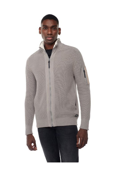 Veste 100% Coton tricot côtelé, fermeture à glissière devant Projek Raw- Boutique Atmosphère, Boutique Prêt à Porter pour Hommes et Femmes, Rivière-Rouge
